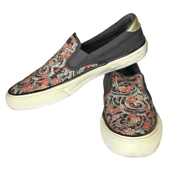 Three Tides Tattoo X Ubiq Slip On Shoes Mens 11 Sakura Fubuki Mutsuo Street RARE main image 12